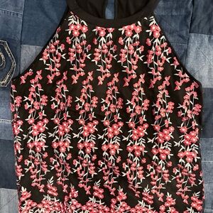 Ricki's Black and Red Floral Women's Blouse